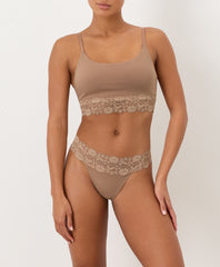 Organic Lace Waist Thong