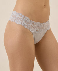 Organic Lace Waist Thong