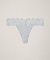 Organic Lace Waist Thong