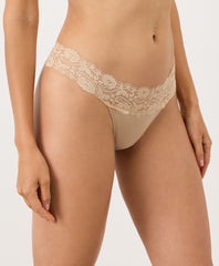 Organic Lace Waist Thong