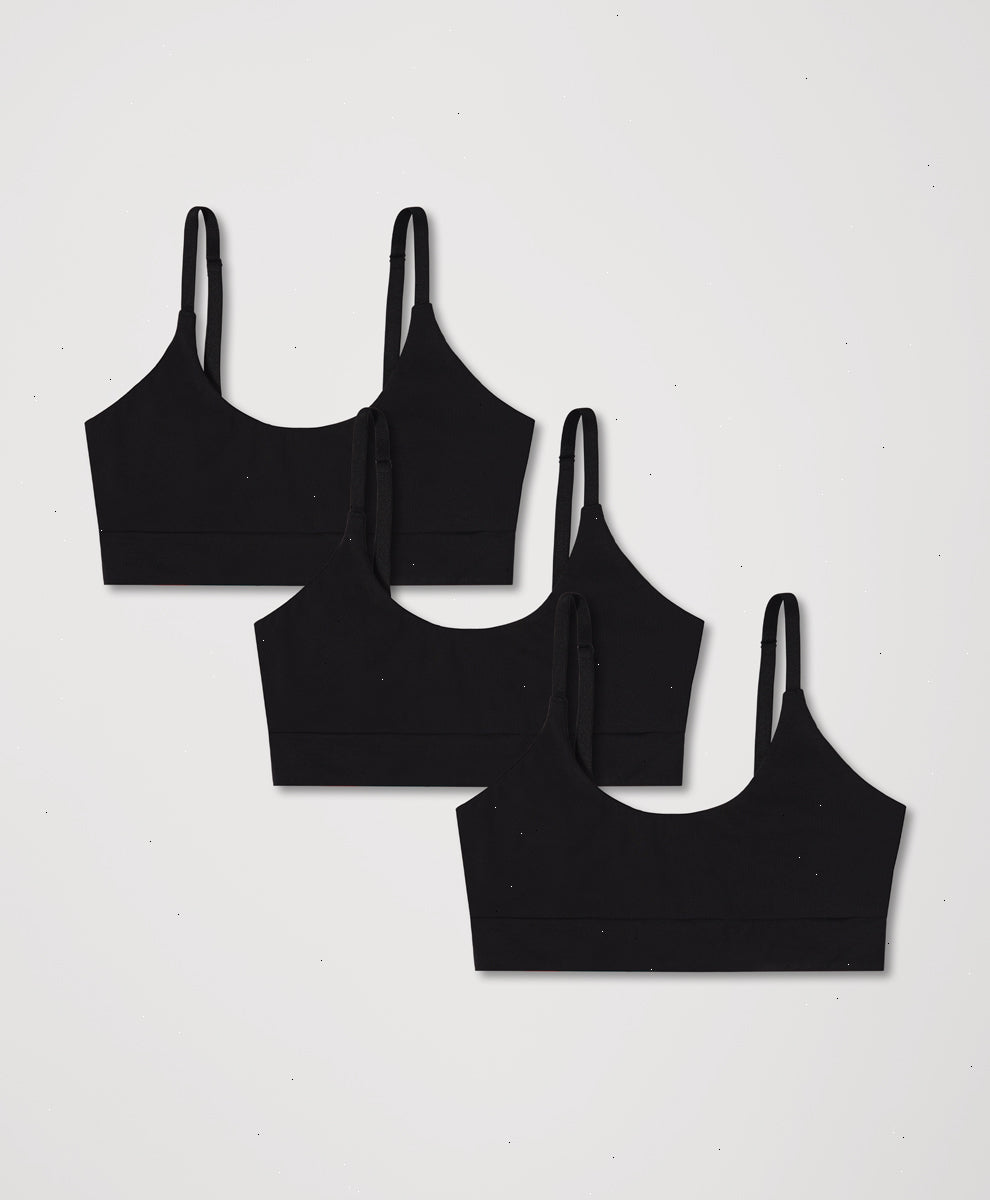 Organic Everyday Modern Scoop Bralette 3-Pack
