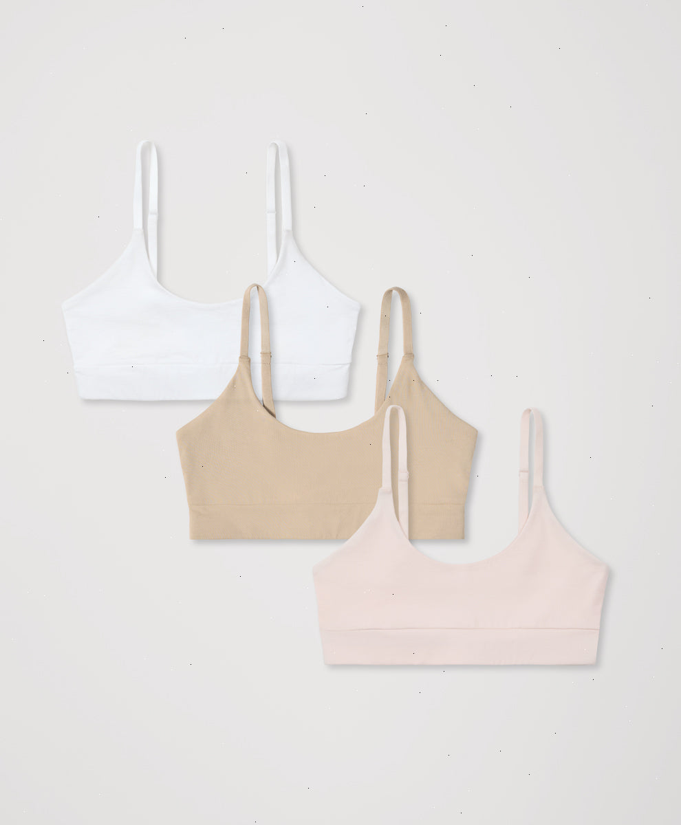 Organic Everyday Modern Scoop Bralette 3-Pack