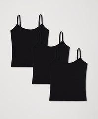 Organic Everyday Shelf Bra Cami 3-Pack