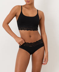 Organic Lace Modern Scoop Bralette