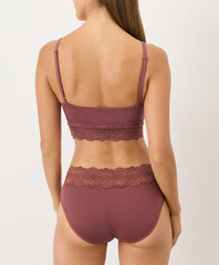 Organic Lace Modern Scoop Bralette