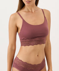 Organic Lace Modern Scoop Bralette